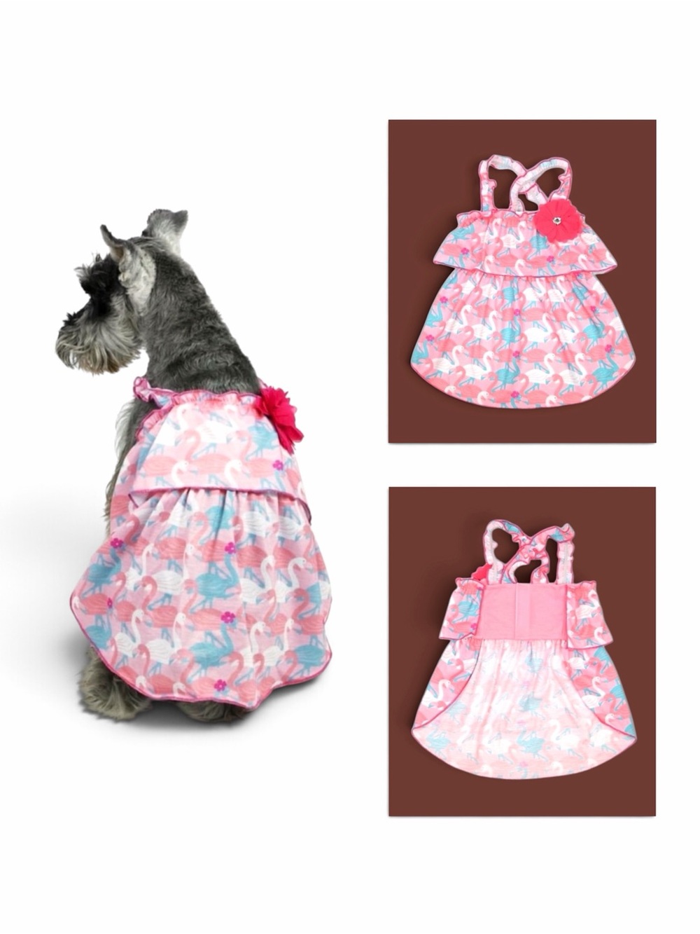 Vibrant Life Flamingo Dog Dress